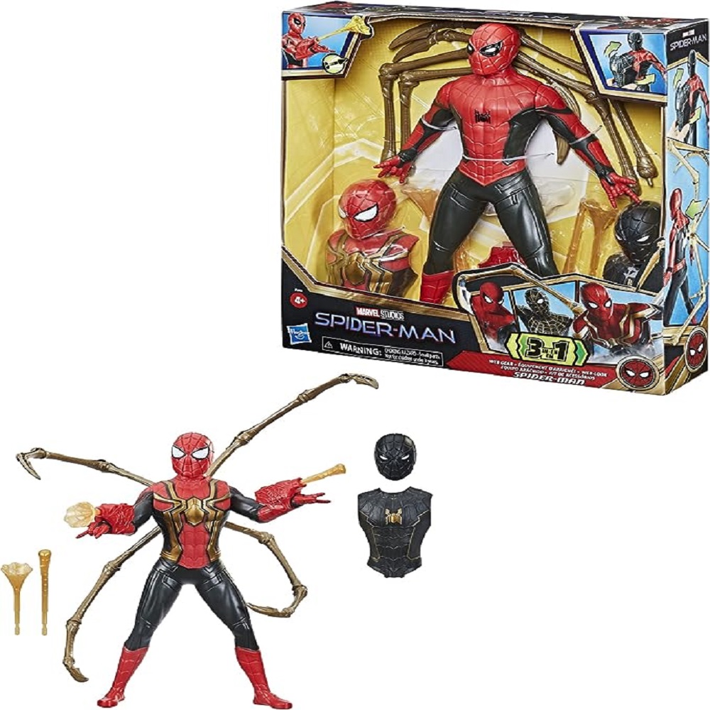  Spiderman Equipo Arácnido 3 En 1 Marvel Estudios Hasbro