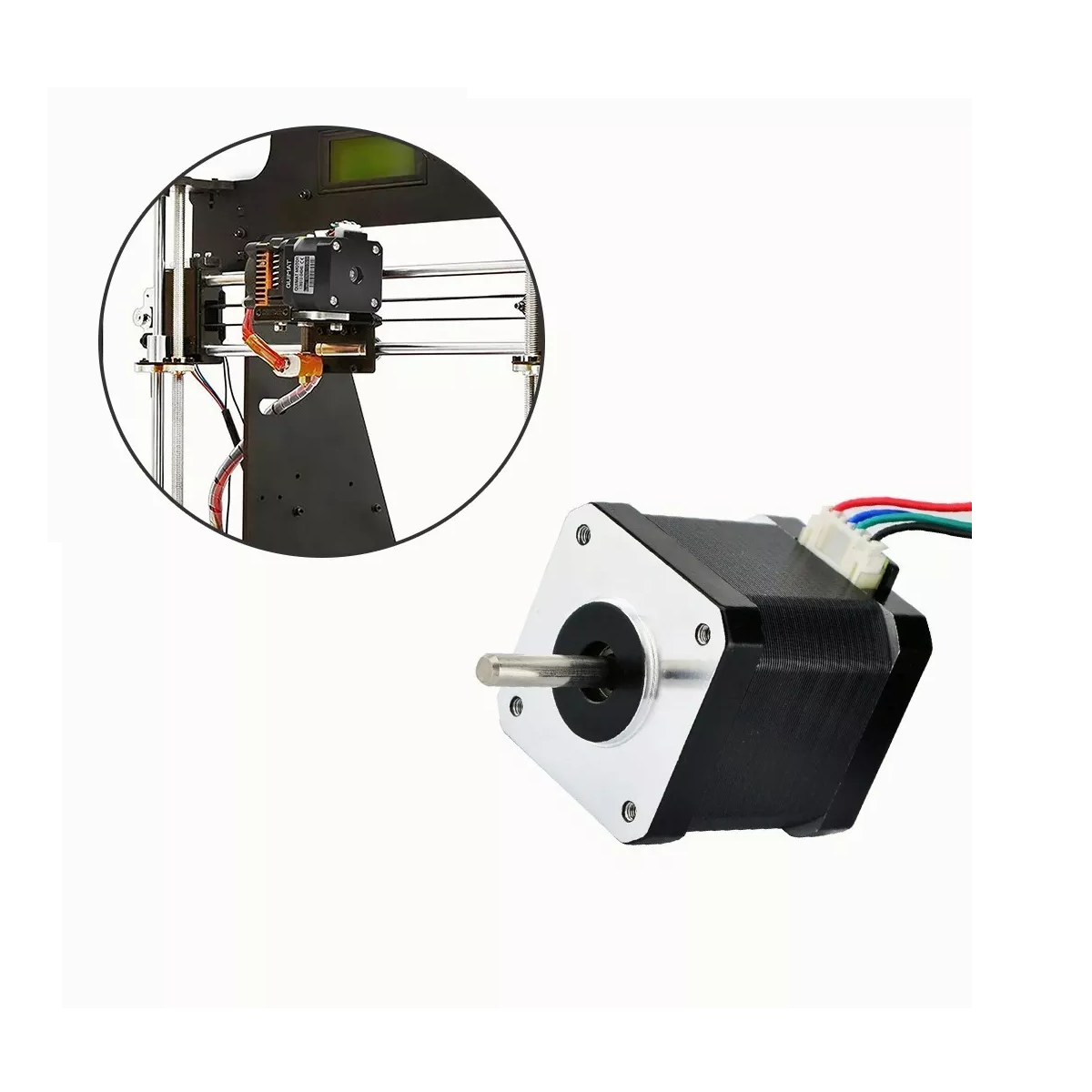 Motor a Pasos Nema 17 Accesorios Para Impresoras 3d Y Cnc