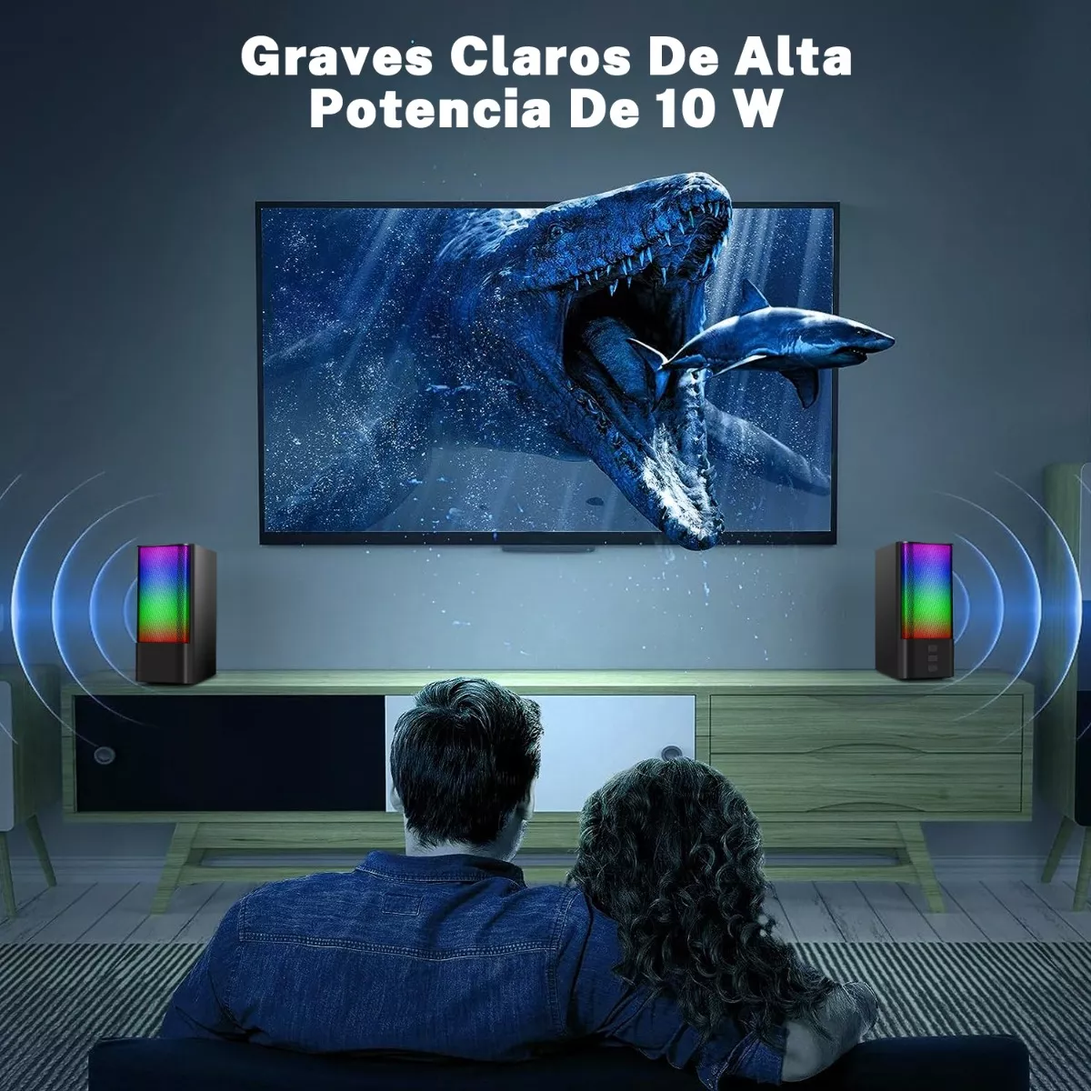 Bocinas Para Pc Bocina Multimedia Portátil Subwoofer