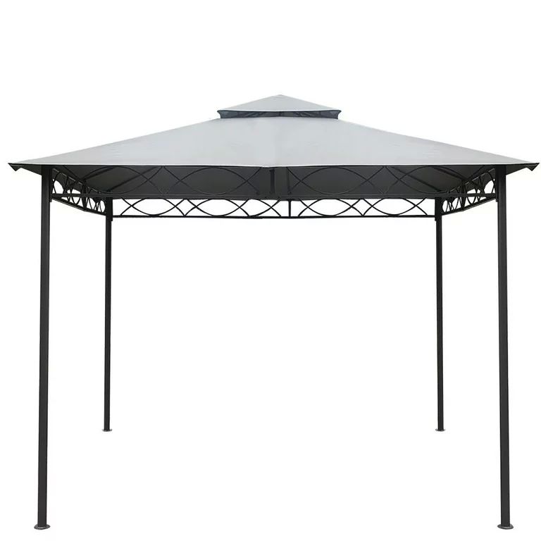 Toldo Carpa Gazebo Doble 3x3 Gris