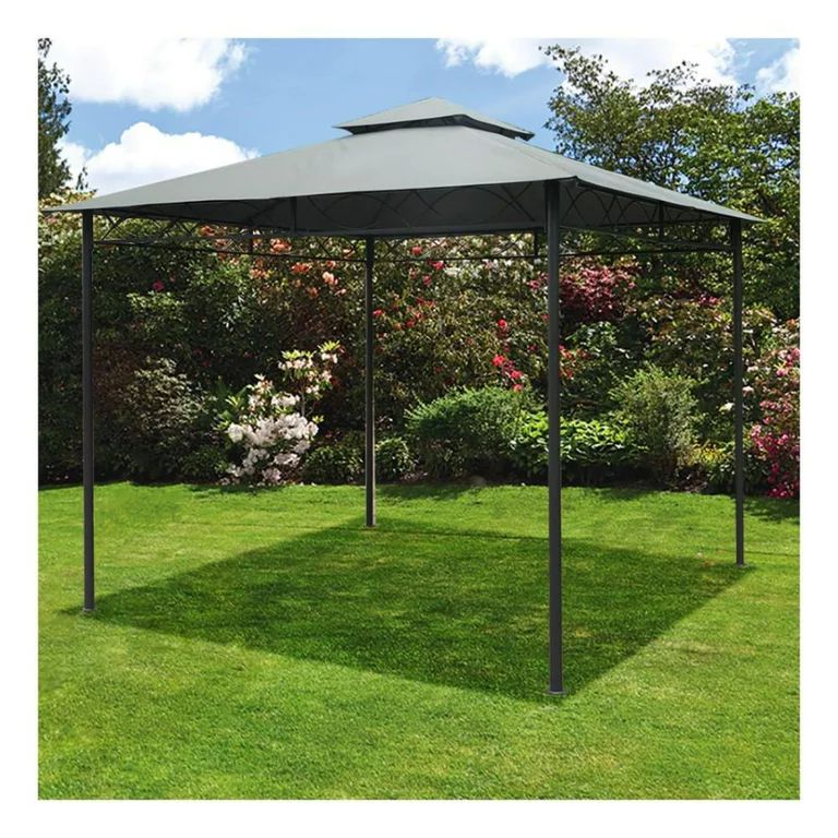 Toldo Carpa Gazebo Doble 3x3 Gris
