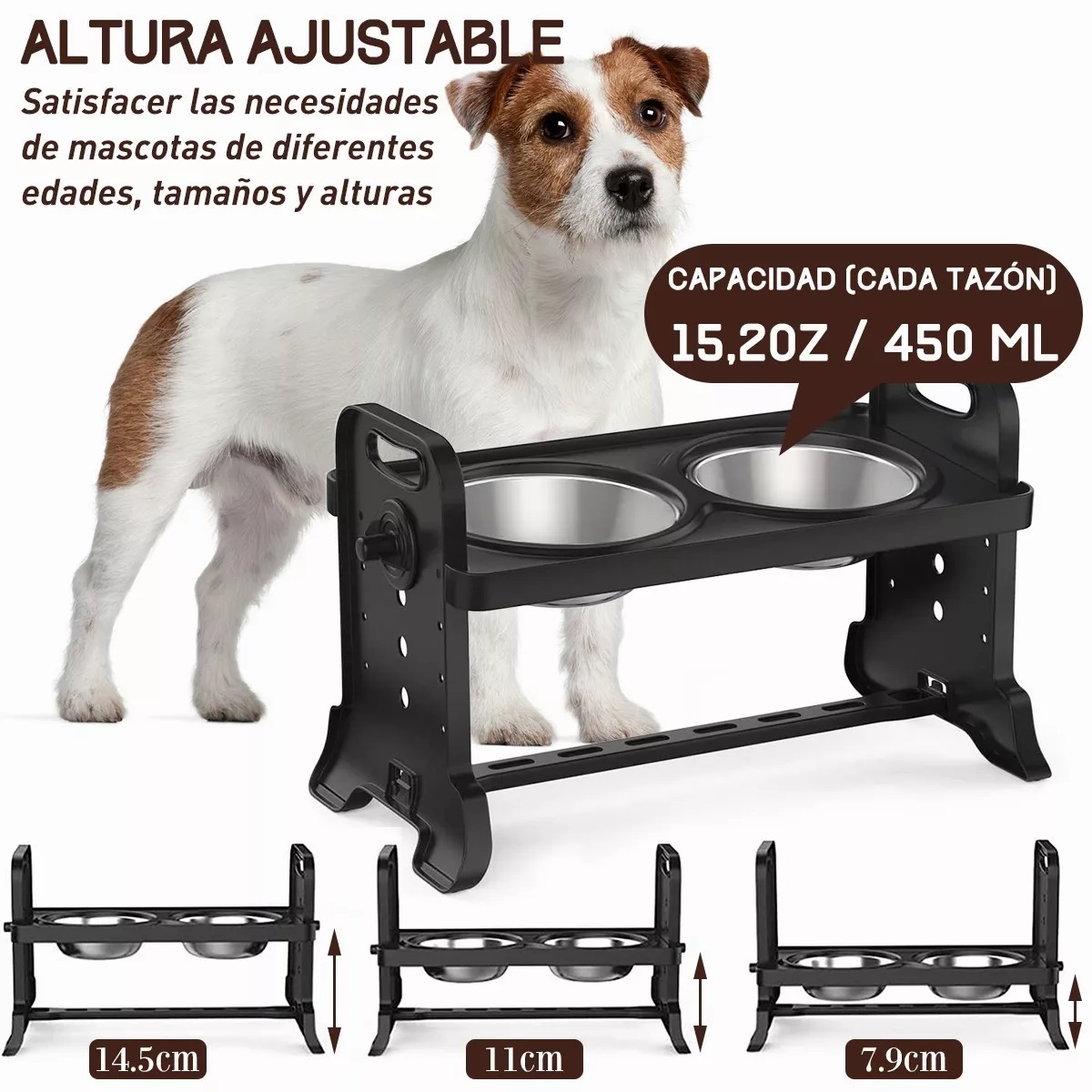 Comederos Para Perros Elevados, Platos Para Gatos,contenedor