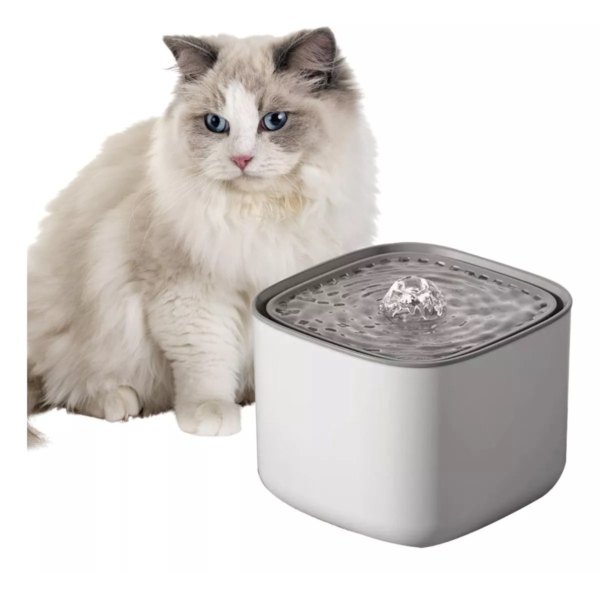 Fuente Para Gato Bebedero Para Perro Gatos Mascotas Filtro3l Blanco