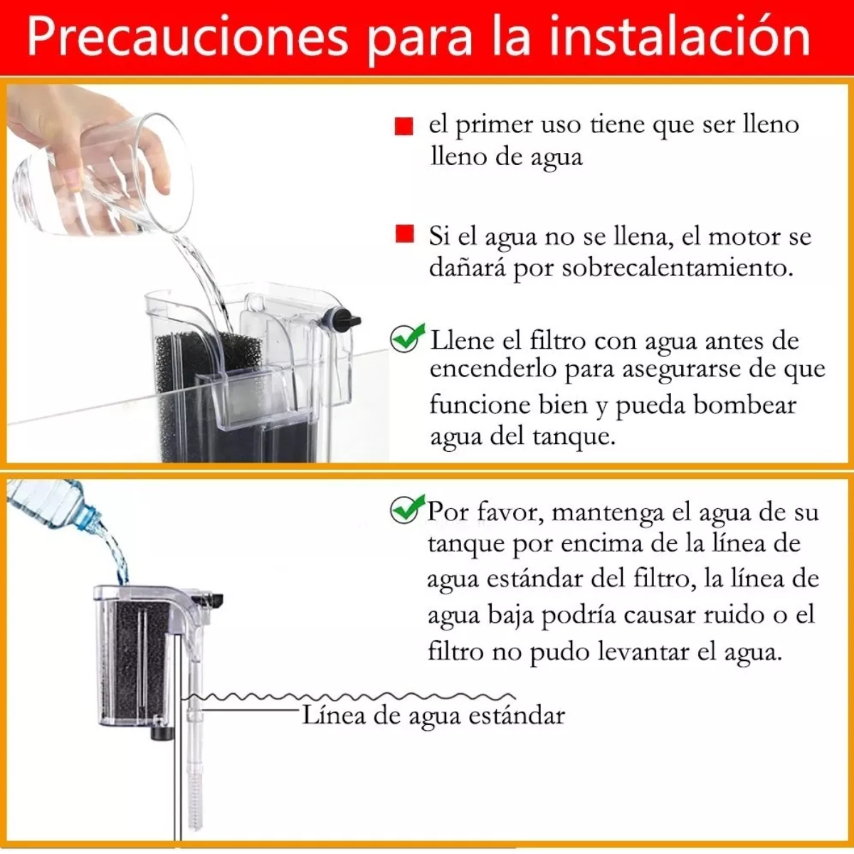 Filtro Externo De Cascada Para Peceras De 15 A 20 Litros