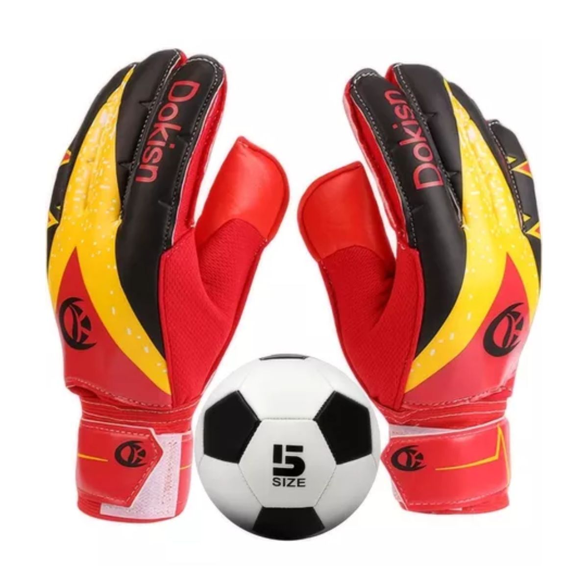 Guantes Portero De Antideslizante Para Fútbol+ Balón Fútbol 8(Adulto)