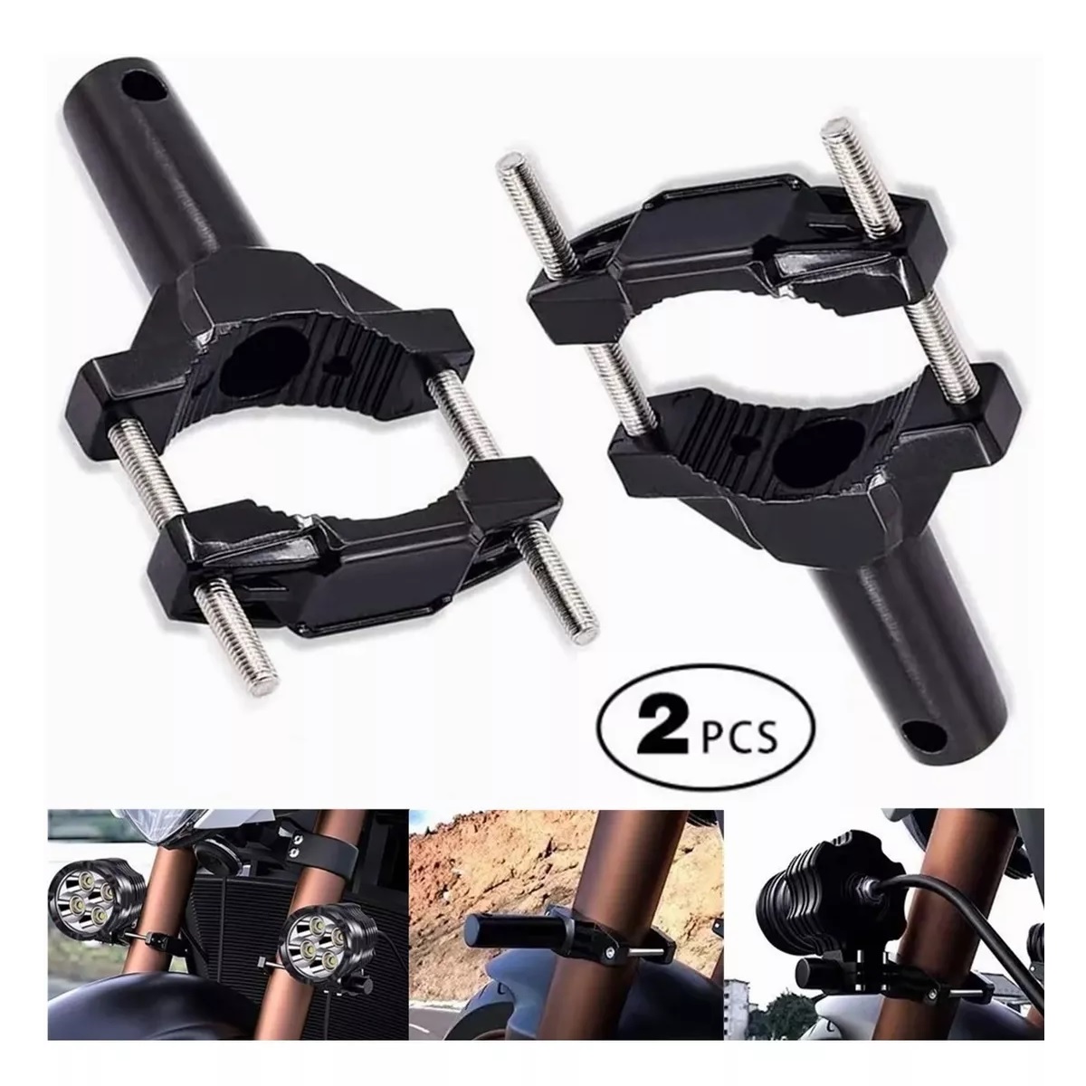 Set Soporte Amortiguador Para Faro De Motocicleta 2pcs