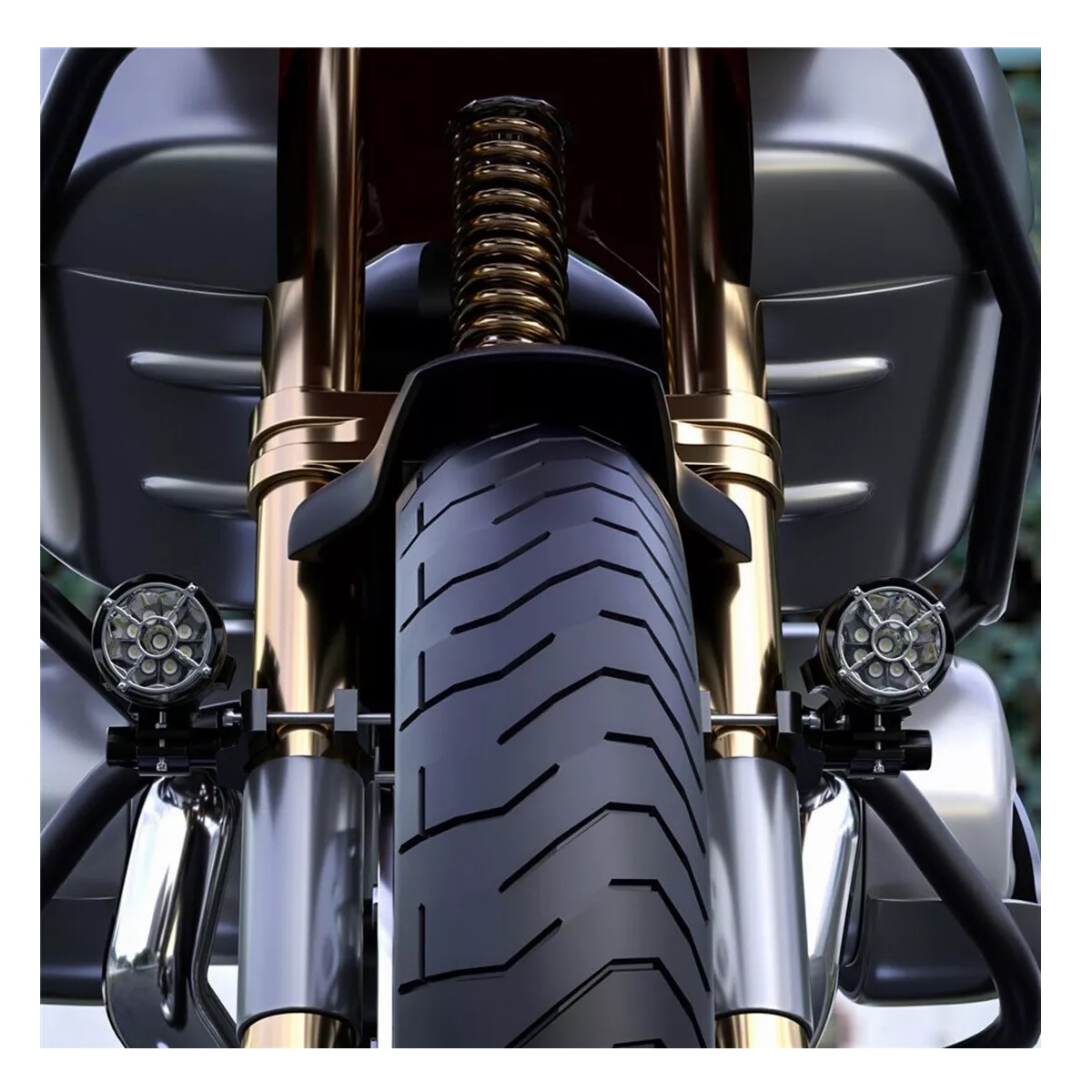 Set Soporte Amortiguador Para Faro De Motocicleta 2pcs