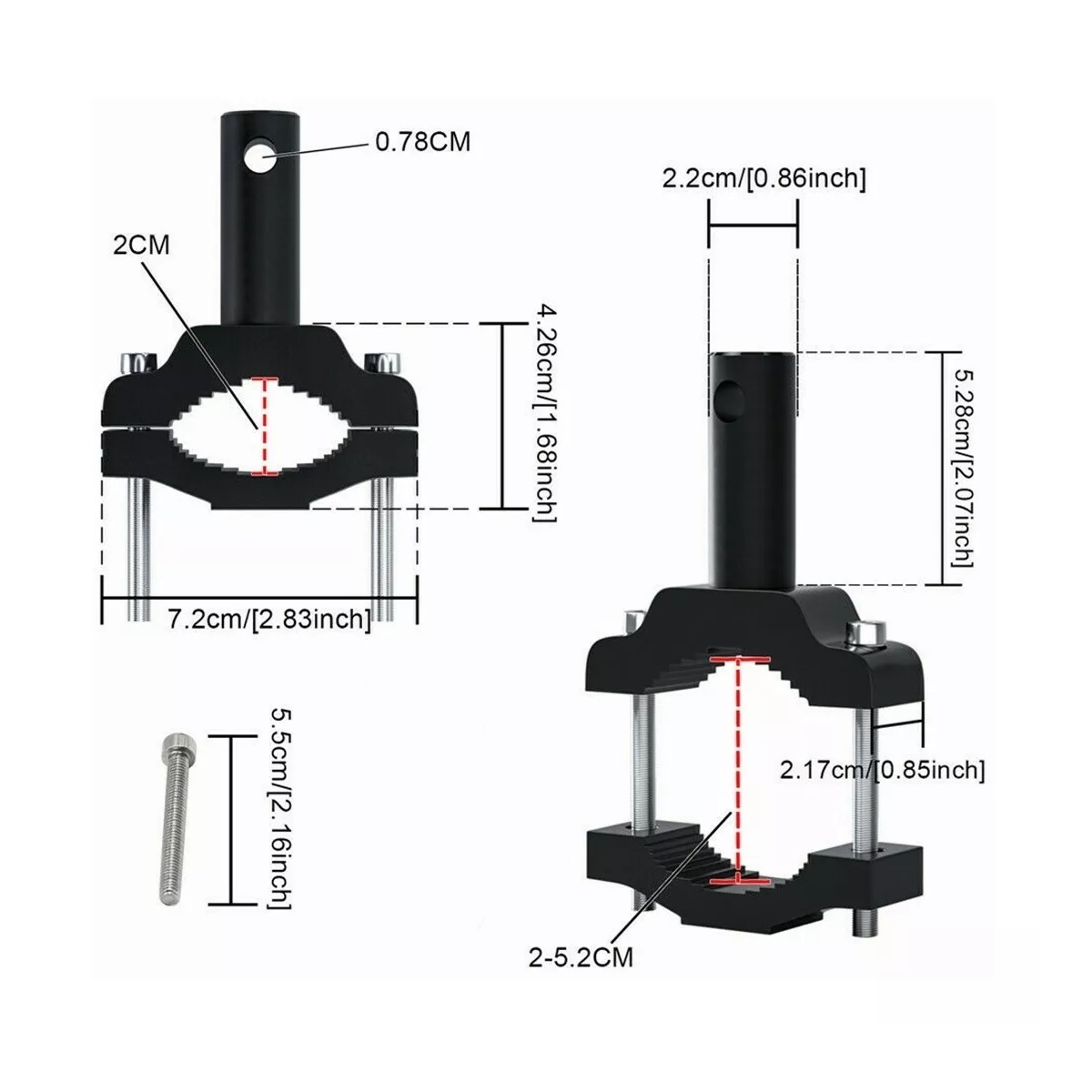 Set Soporte Amortiguador Para Faro De Motocicleta 2pcs