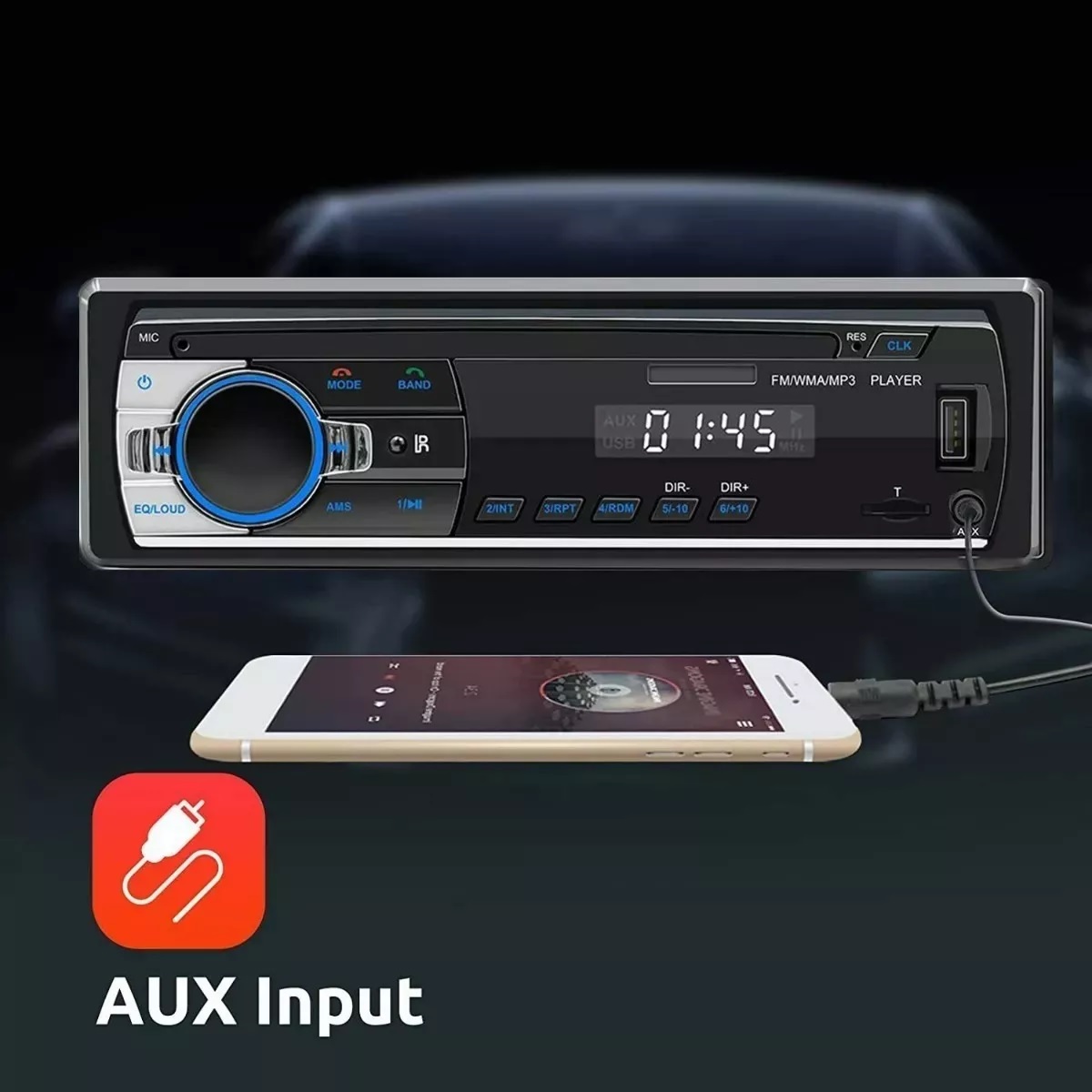 Autoestéreo Mp3 Jsd-520 Bluetooth Usb Aux 1 Din Radio Fm