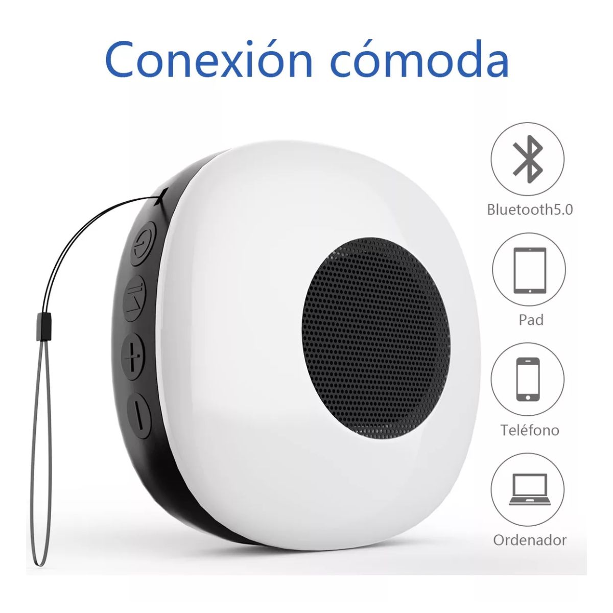 Mini Bocinas Bluetooth 5.0 Recargables Blanco 