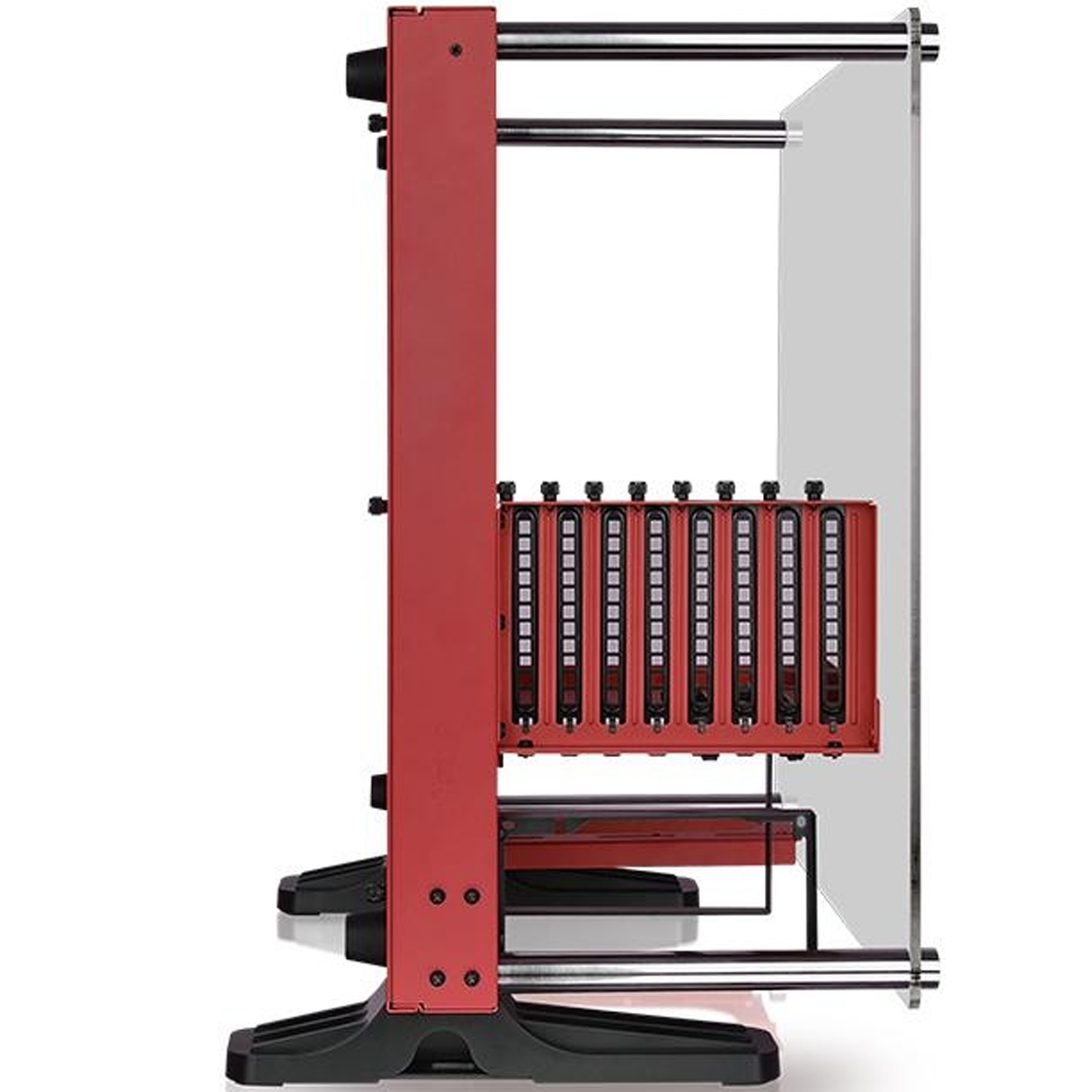 Gabinete Gamer THERMALTAKE Core P3 TG ATX Cristal Templado Rojo CA-1G4-00M3WN-03