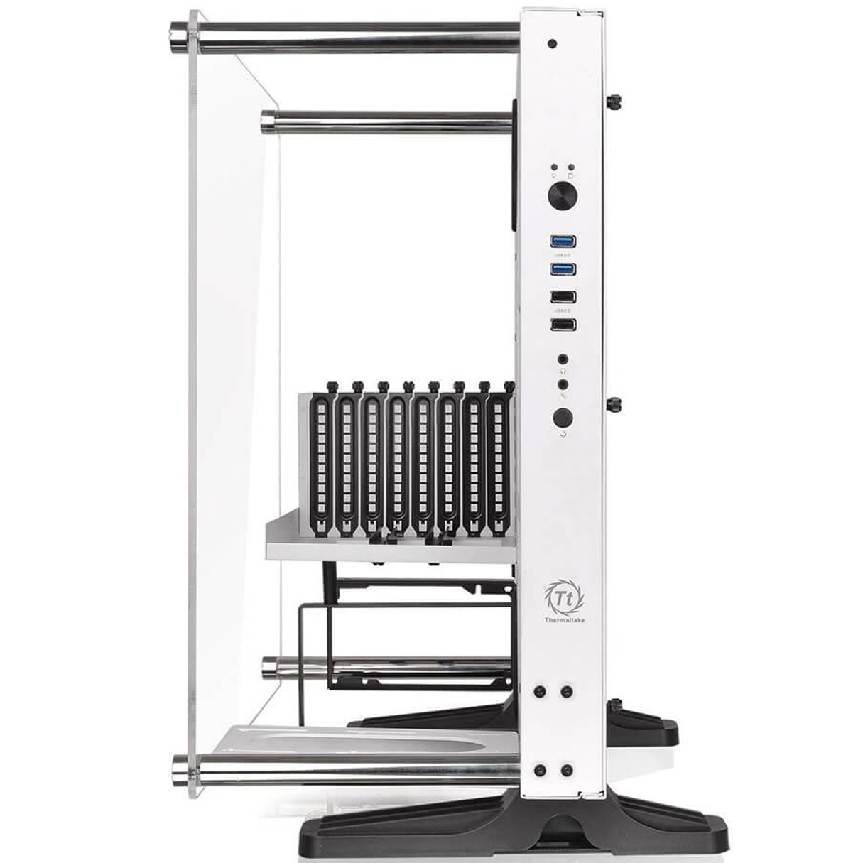 Gabinete Gamer THERMALTAKE Core P3 TG ATX Cristal Templado Blanco CA-1G4-00M6WN-05 