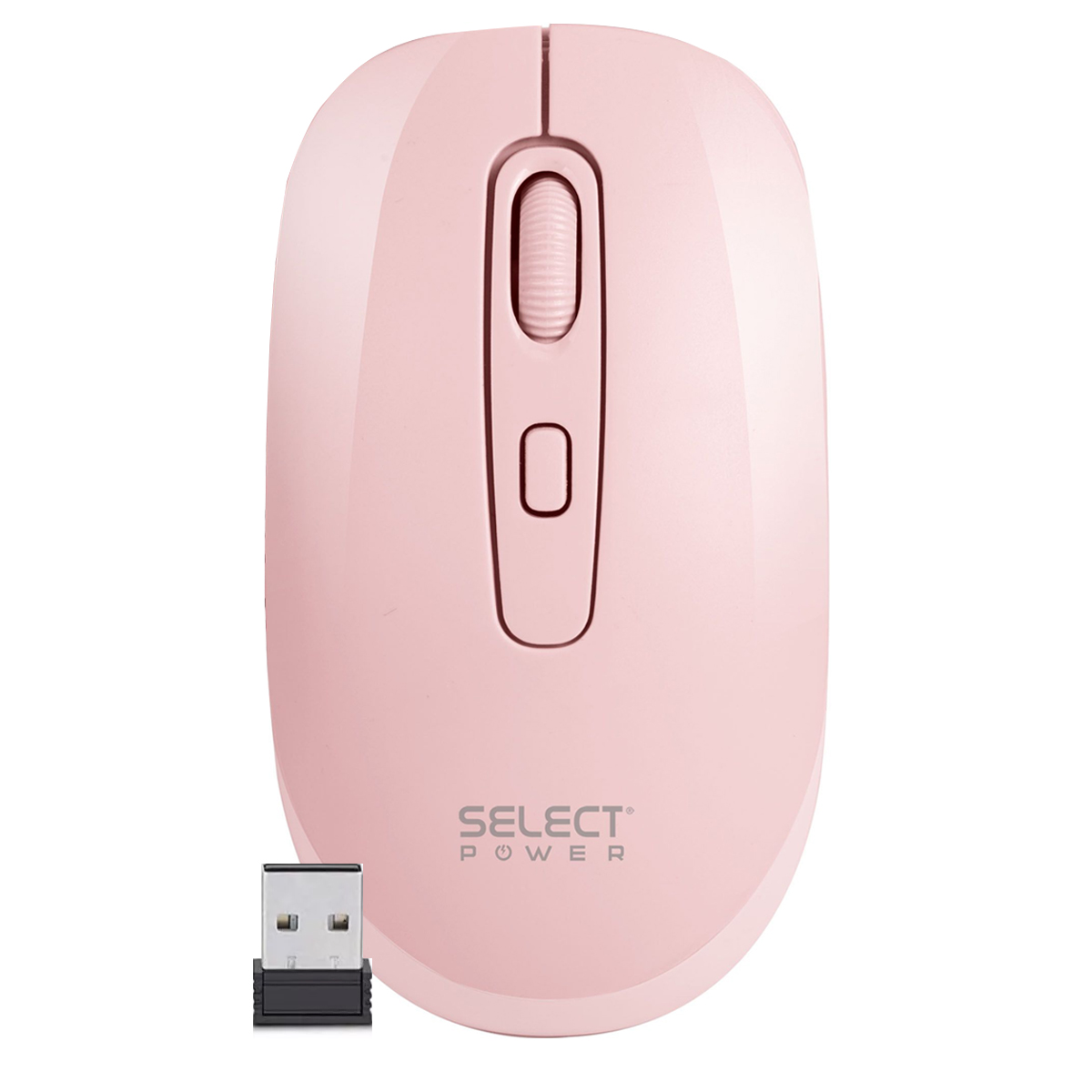 Mouse Ratón Inalámbrico Usb Select Power Alta Precisión M02-sp Rosa