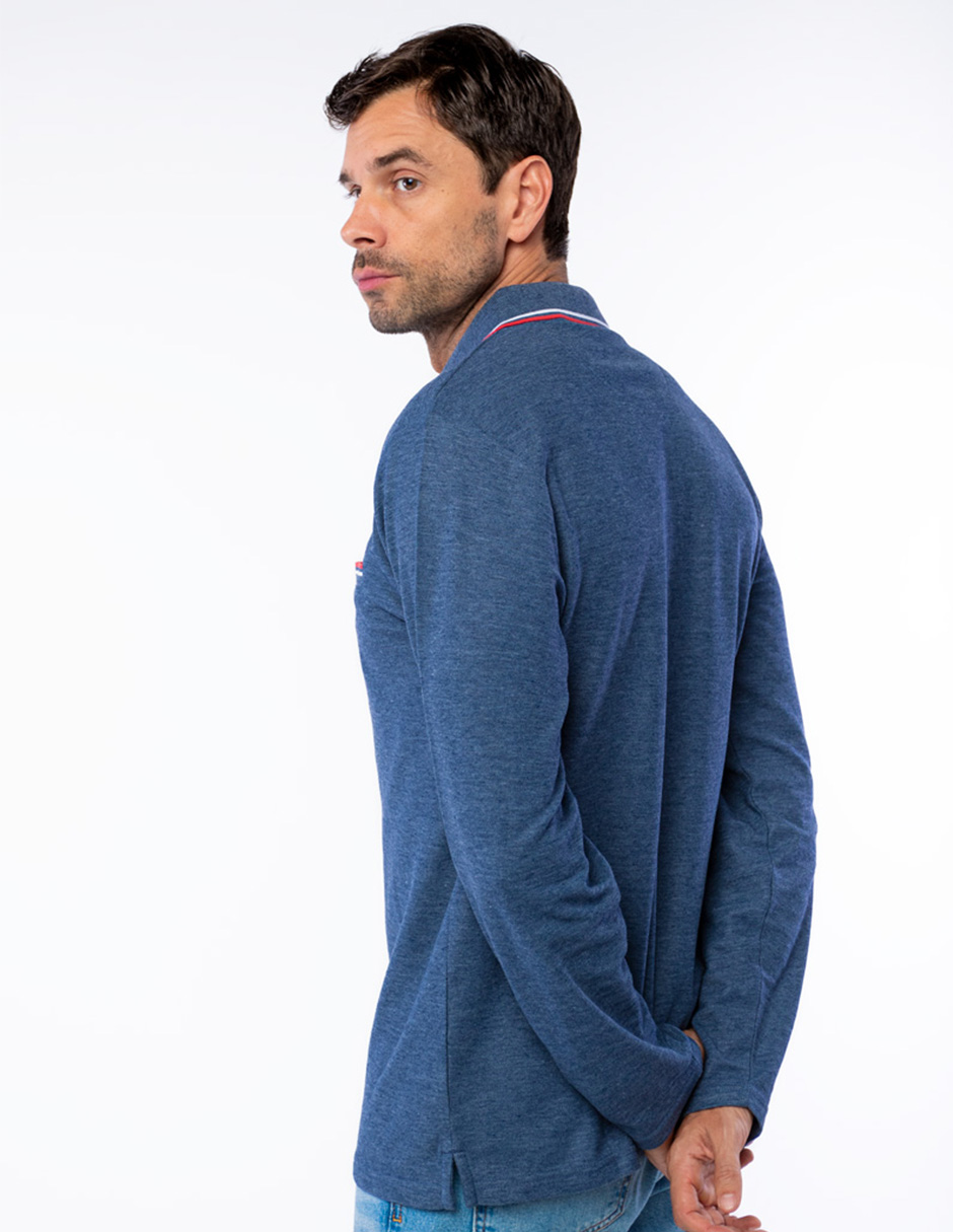 PLAYERA TIPO POLO DE MANGA LARGA CON BOLSILLO, PARA HOMBRE GENERRA
