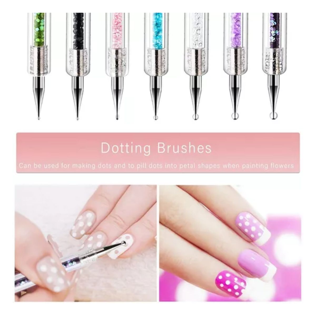 9pcs Pinceles Para Uñas Liner Acrilico Uñas Acrilicas Gel