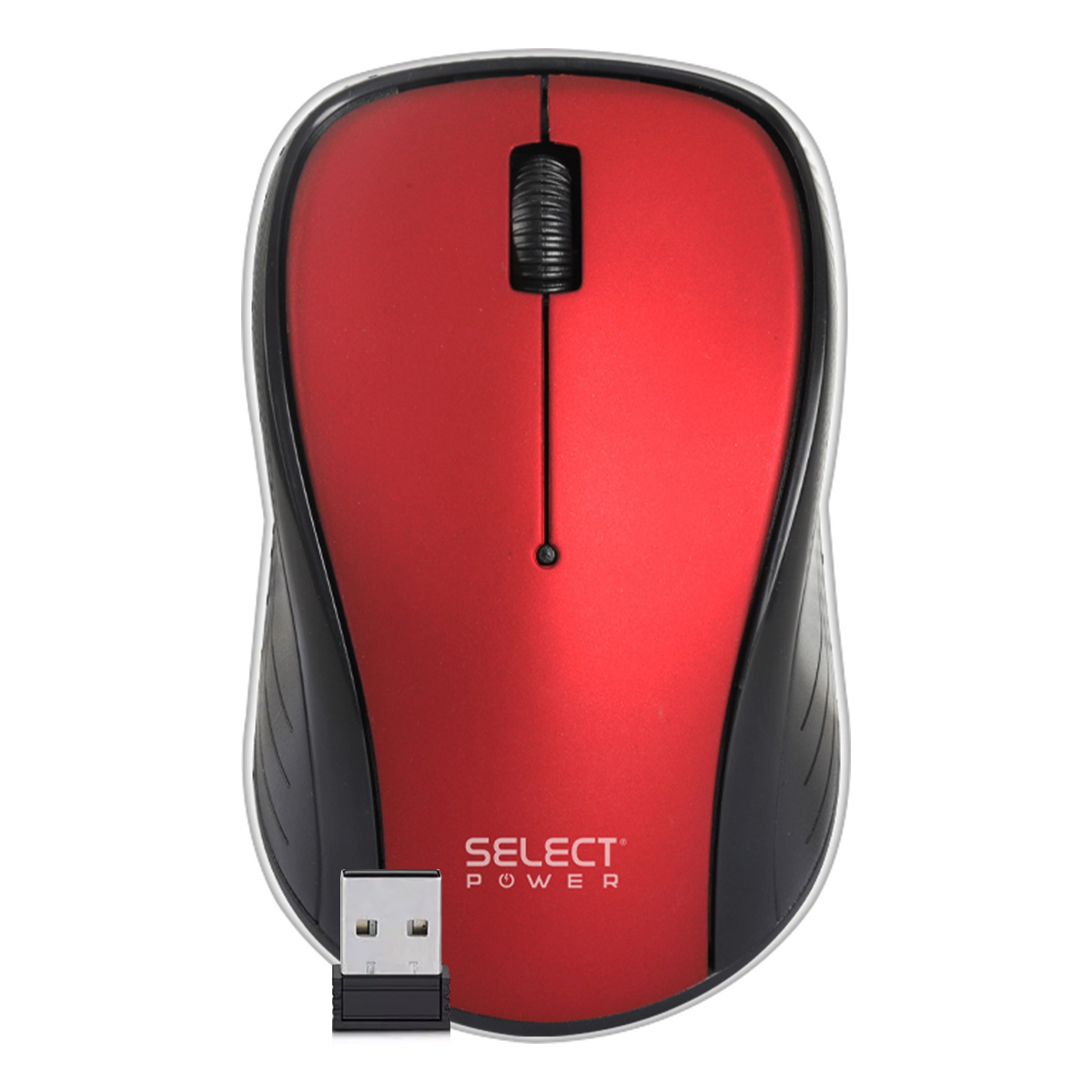Mouse Ratón Inalámbrico Usb Select Power M01 Rojo