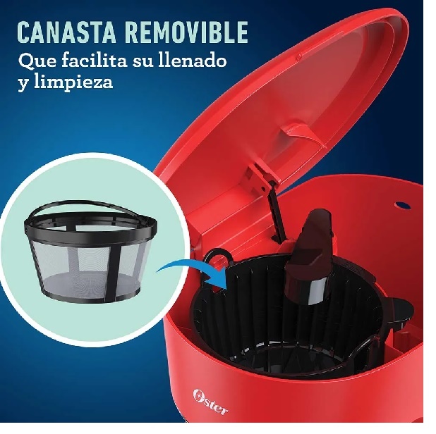 Cafetera Programable Oster BVSTDCP12R 12 Tazas Auto Apagado 
