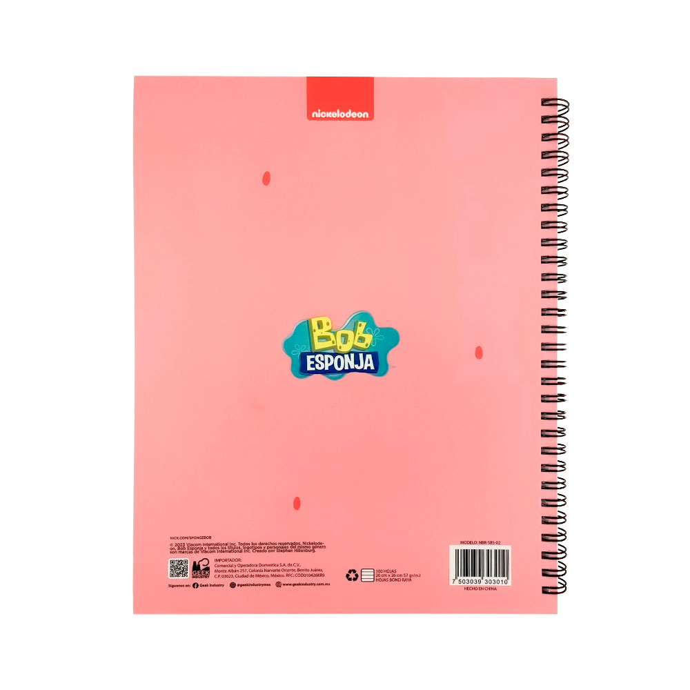 Libreta Profesional Patricio Estrella - Nickelodeon -  Geek Industry