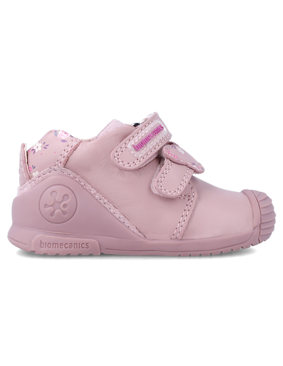 Zapato Biomecanics tipo bota para niña color rosa. Cómodos y deportivos