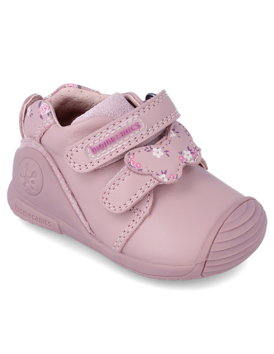 Zapato Biomecanics tipo bota para niña color rosa. Cómodos y deportivos