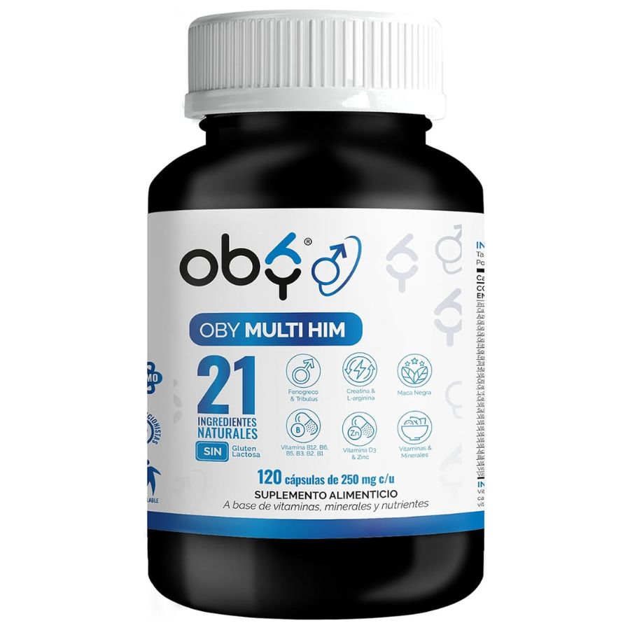 Multivitaminico Hombre OBY MULTI HIM | Vitaminas para Hombre - 120 cápsulas 