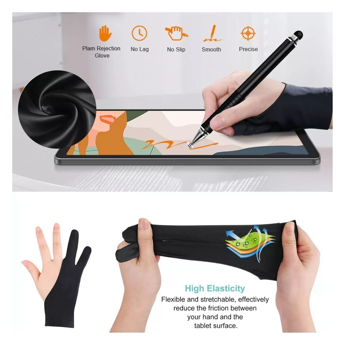 Lápiz Óptico Para Pantallas Táctiles Para iPad Pc Cel Tableta Negro