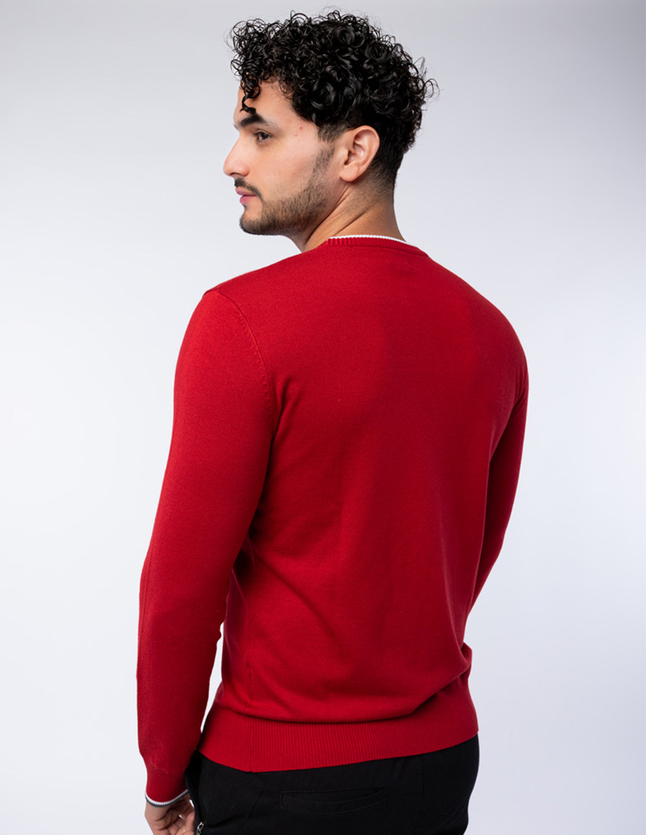 SUÉTER LIGERO LISO CON CUELLO REDONDO PARA HOMBRE GENERRA