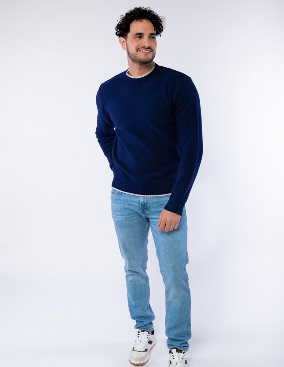 SUÉTER AFELPADO CON CUELLO REDONDO PARA HOMBRE GENERRA