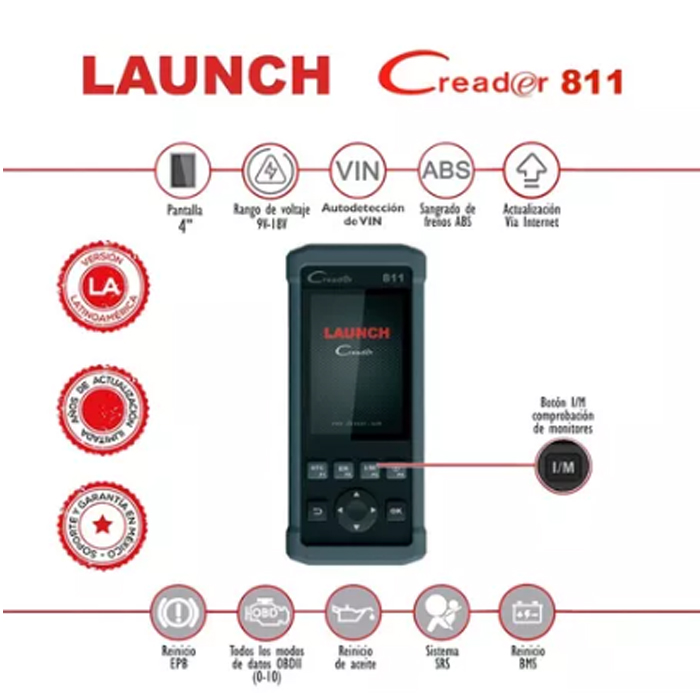 Creader 811,equipo De Diagnostico Para Obd Ii / Eobd Launch