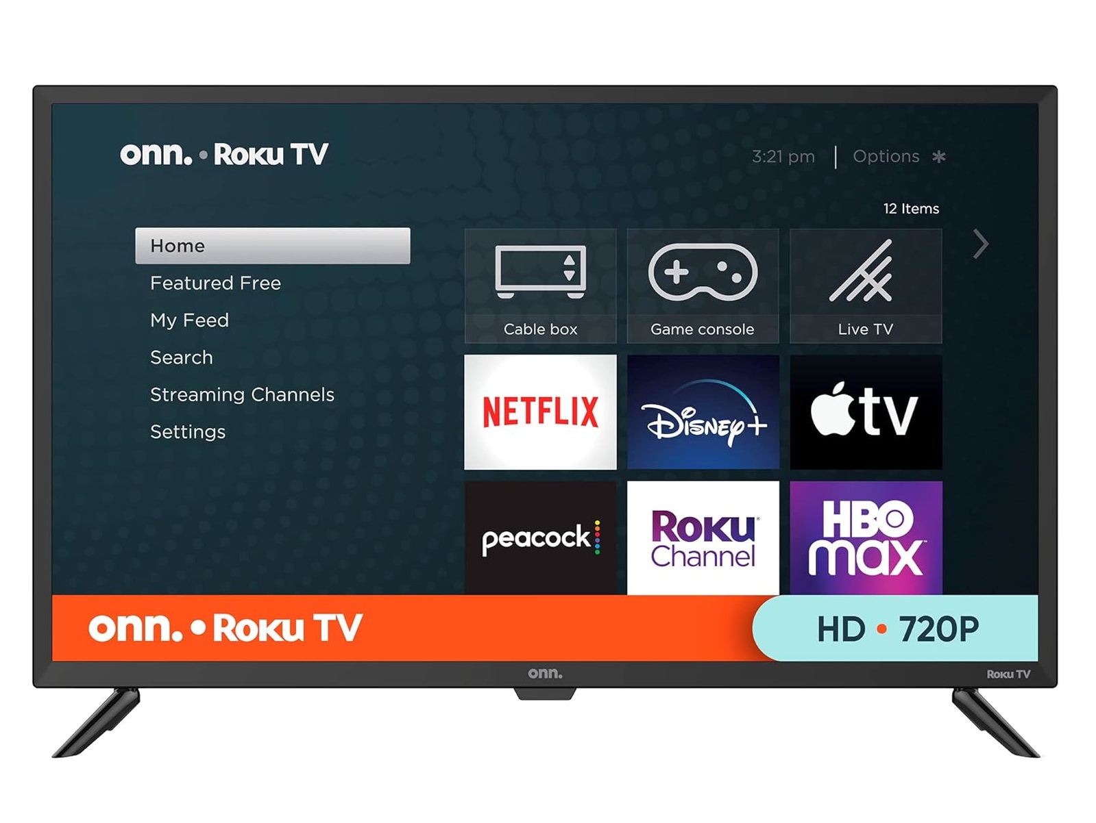 Pantalla "ONN" Smart Tv 32 Pulgadas HD Led Sistema Roku Tv 720P, Modelo 100012589
