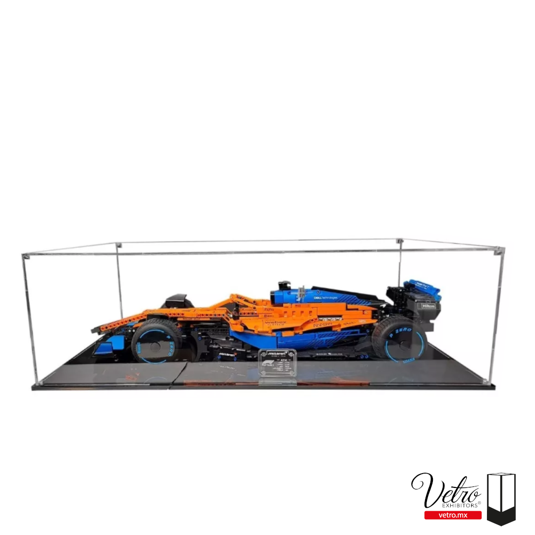 EXHIBIDOR PARA LEGO MCLAREN F1 42141 MÁS PLACA