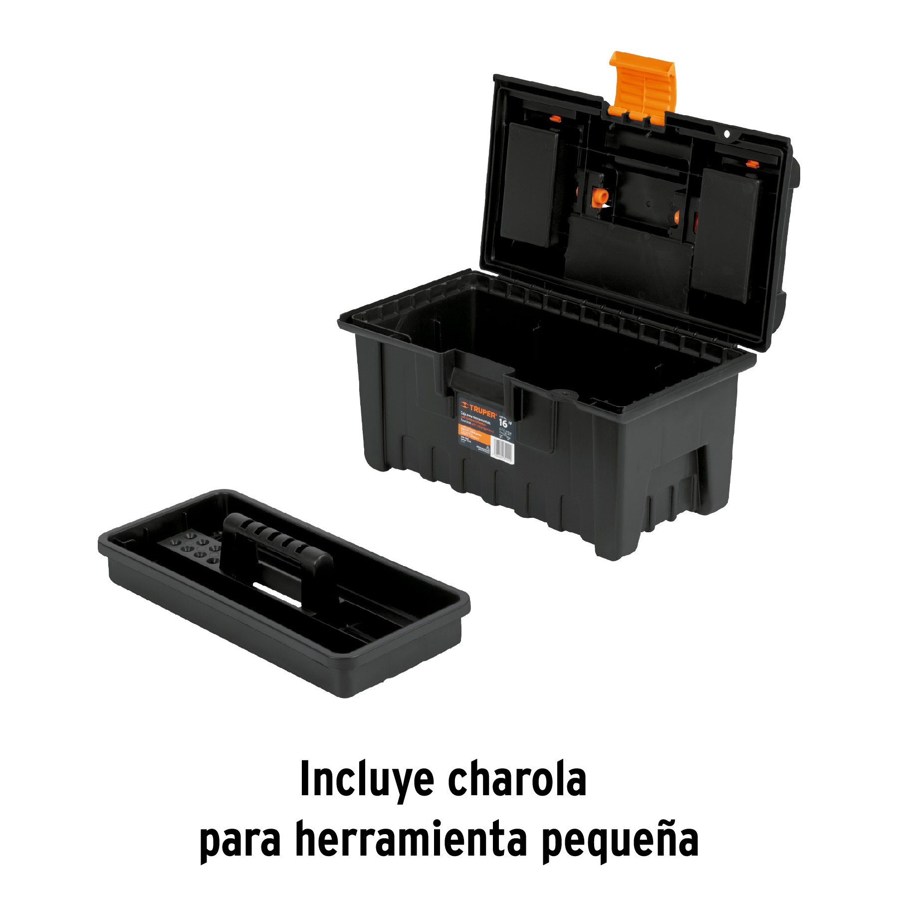 CAJA PARA HERRAMIENTA DE 16" CON COMPARTIMENTOS, TRUPER 11141