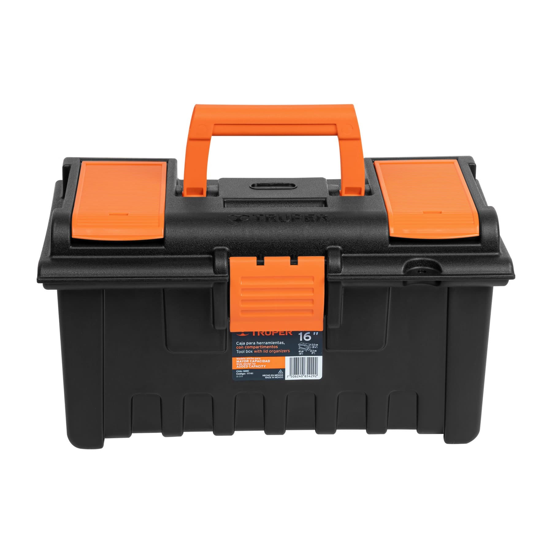 CAJA PARA HERRAMIENTA DE 16" CON COMPARTIMENTOS, TRUPER 11141