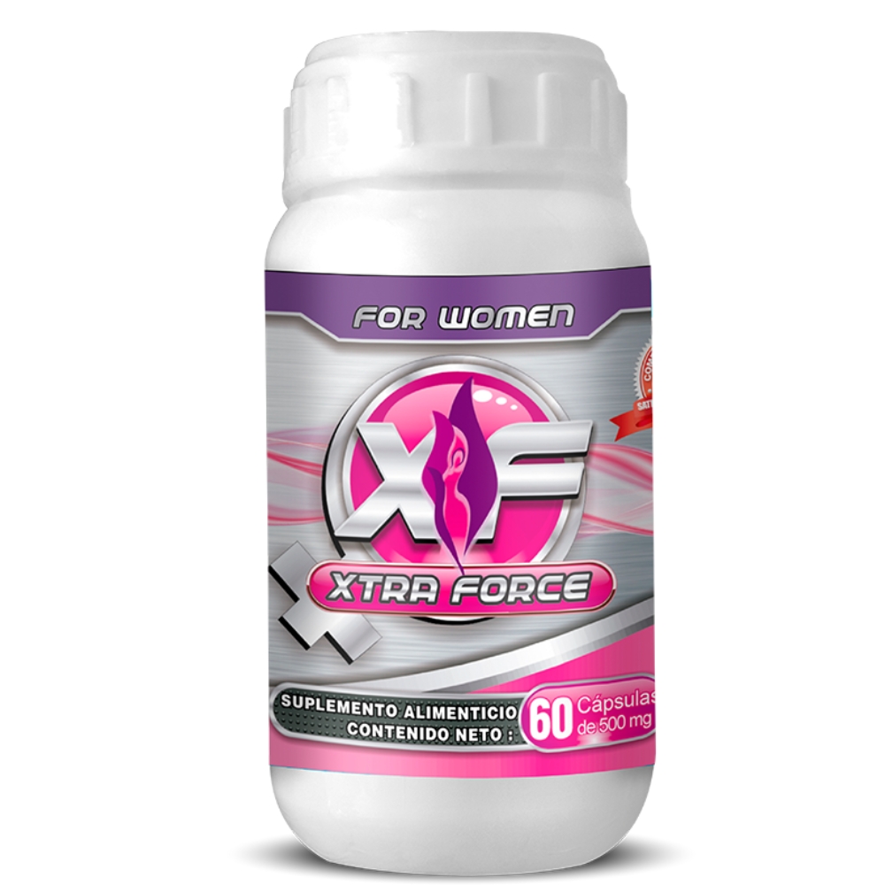 XTRAFORCE FOR WOMEN - Auxiliar para Cólicos Menstruales, Bochornos y Bienestar Femenino, 60 Cápsulas
