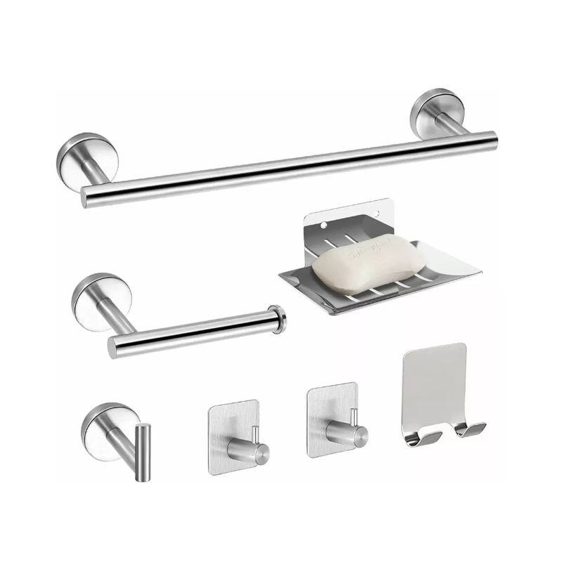 Juego Sets De Accesorios Para Baño Acero Inoxidable 7 Piezas