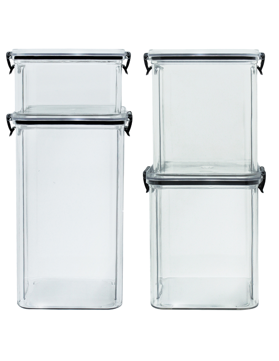 Set De Contenedores Herméticos Ag Box Set De 4 Pz.