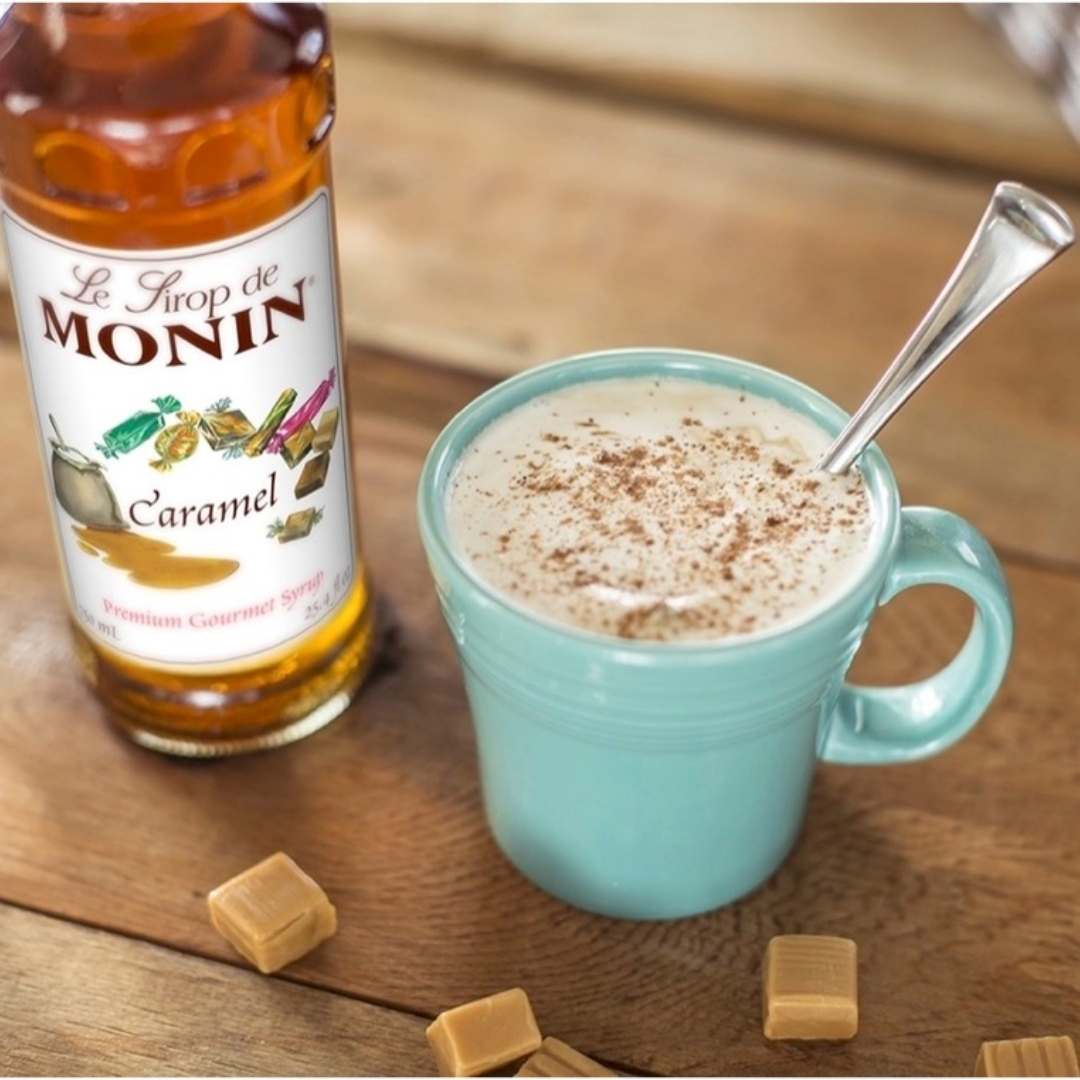 Monin Jarabe de Caramelo - Caramel en botella de Pet de 1 Lt.