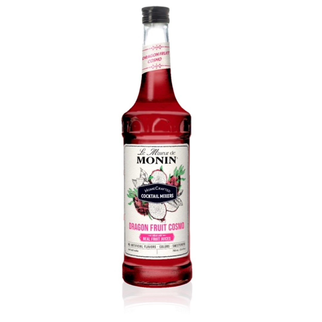 Monin Jarabe de Pitahaya - Dragon Fruit Cosmo en botella de Vidrio de 750 ml.