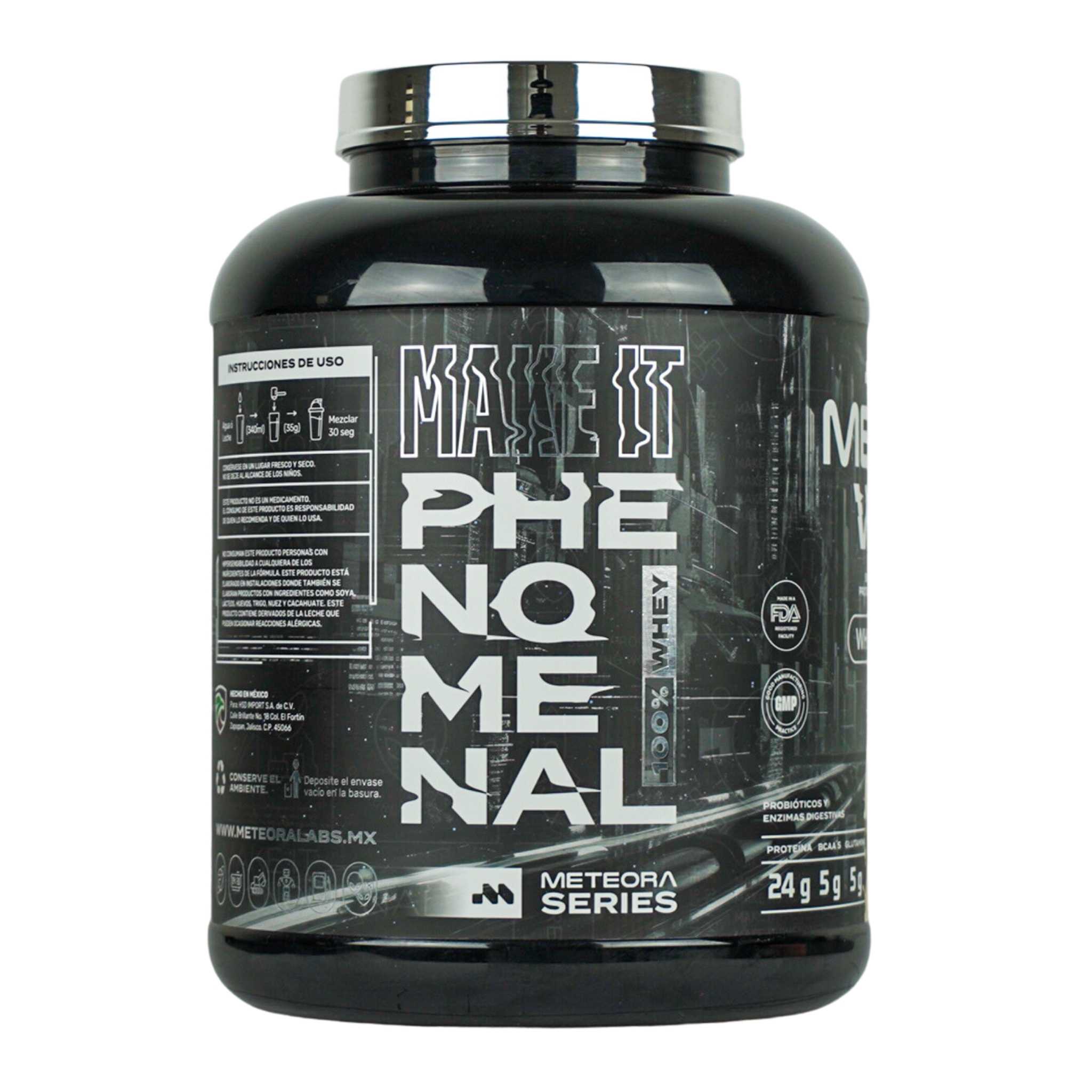 Meteora Whey, Proteína hidrolizada de suero de leche con 24 gr, Chocolate Blanco, Meteora Labs