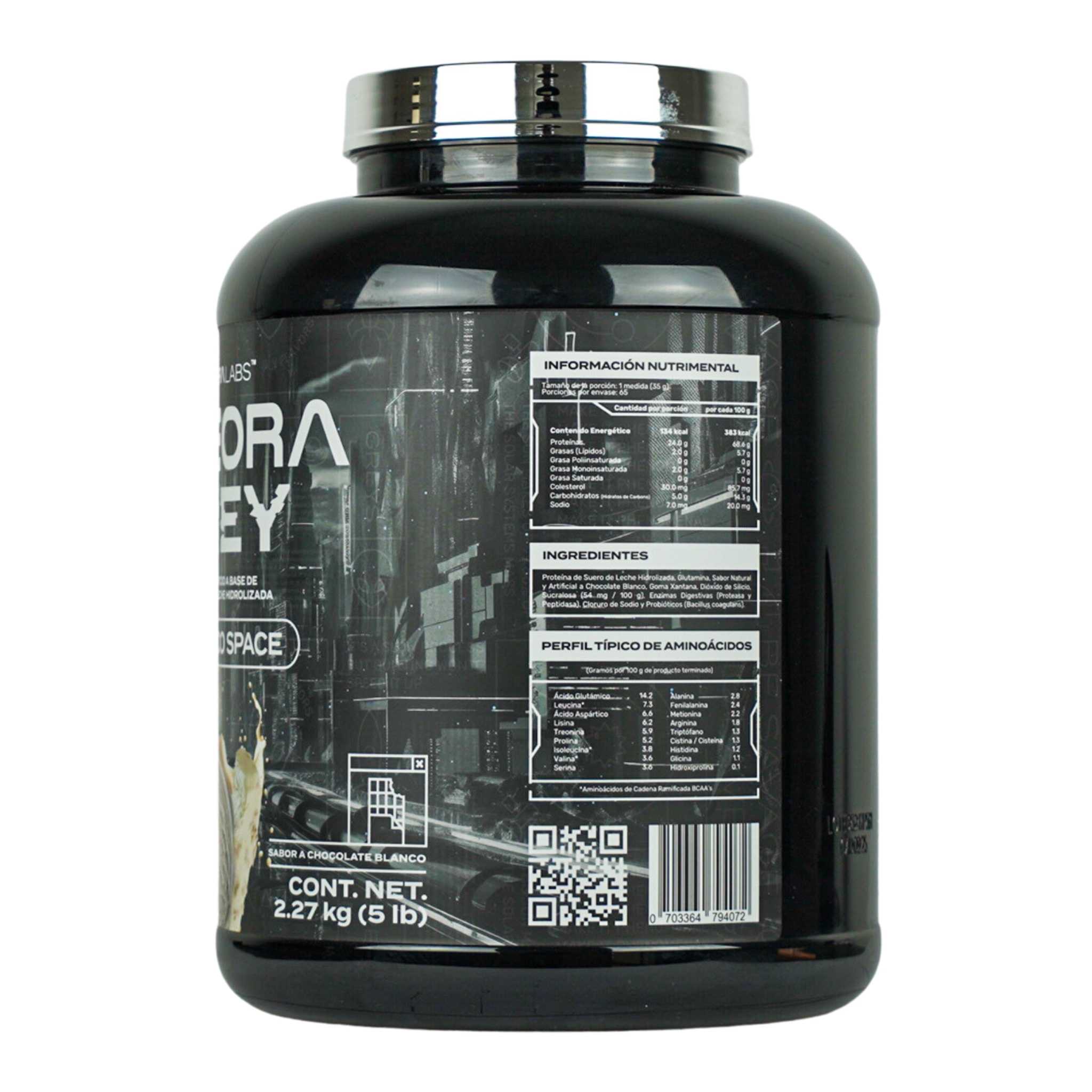 Meteora Whey, Proteína hidrolizada de suero de leche con 24 gr, Chocolate Blanco, Meteora Labs