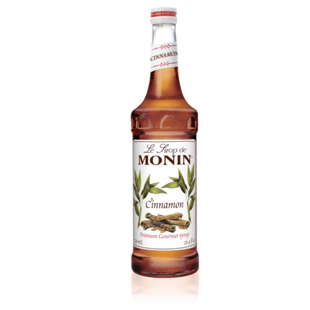 Monin Jarabe de Canela - Cinnamon en botella de Vidrio de 750 ml.