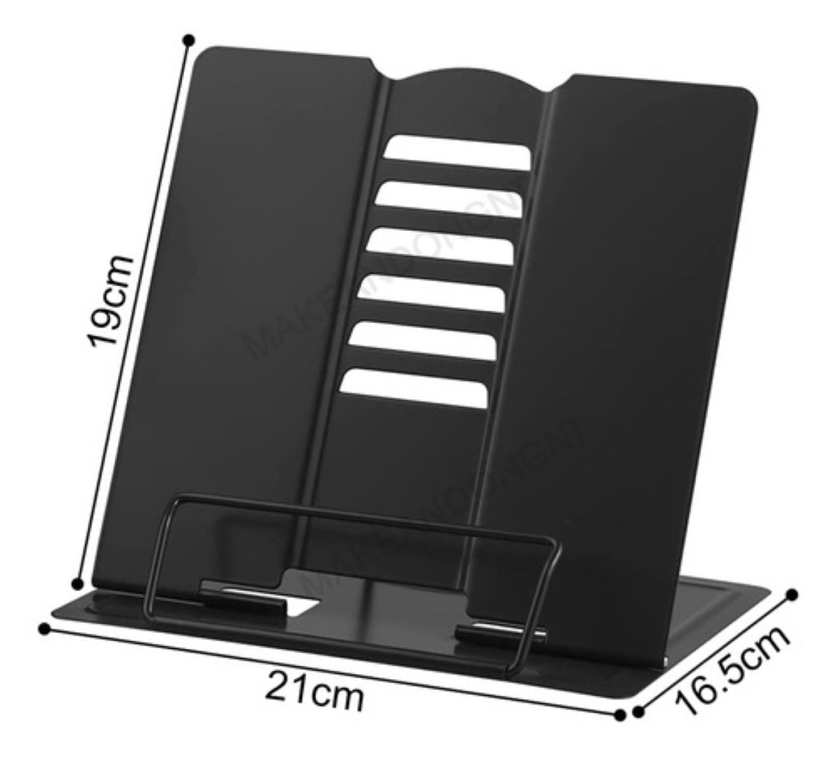 2pcs Soporte De Libro Artesanal Biblia Recetario Negro