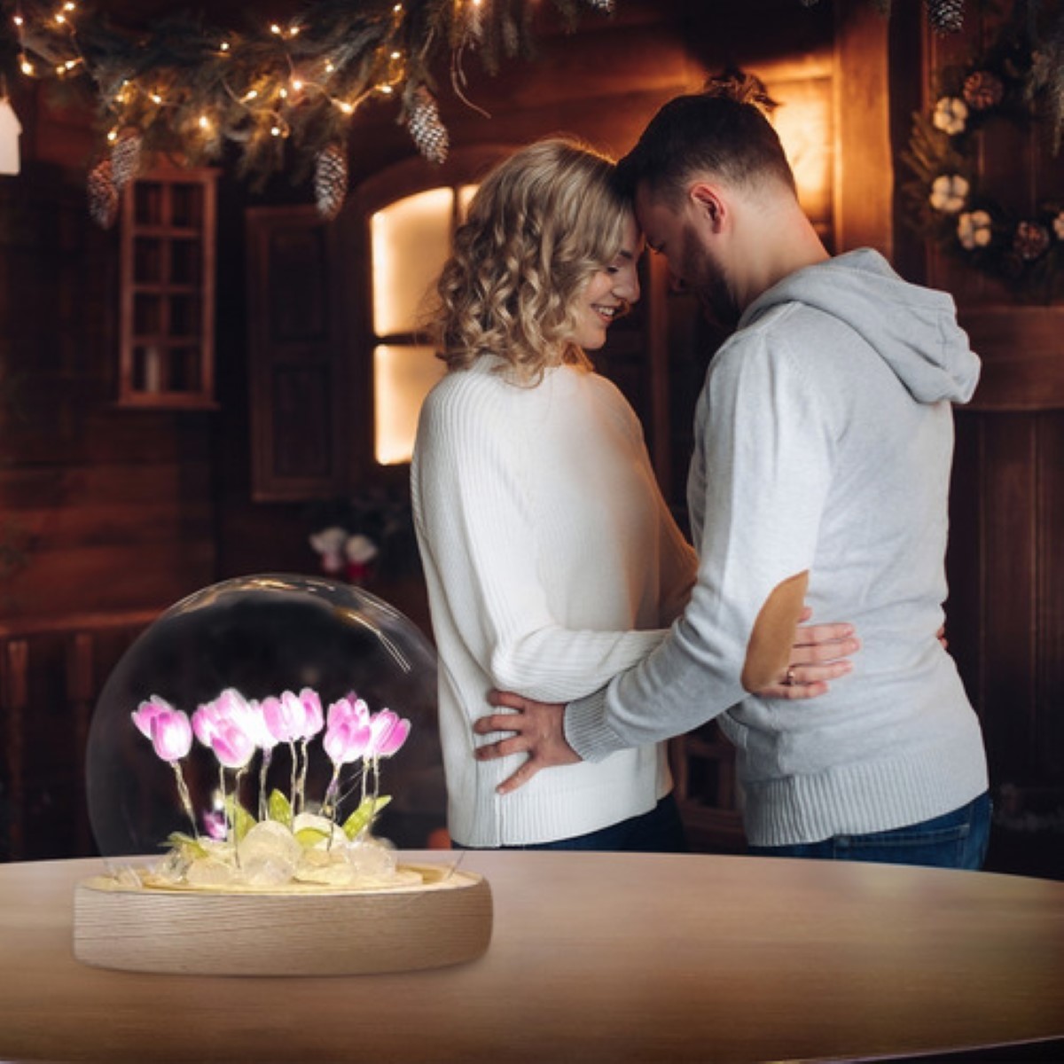 Lámpara Led De Noche, Romántica, De Tulipán, Para Armar color 01