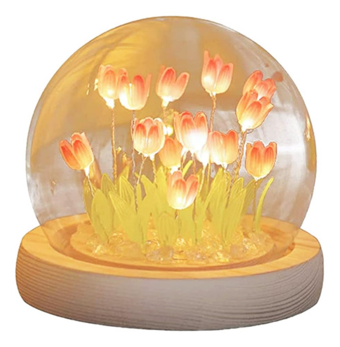 Lámpara Led De Noche, Romántica, De Tulipán, Para Armar color 01
