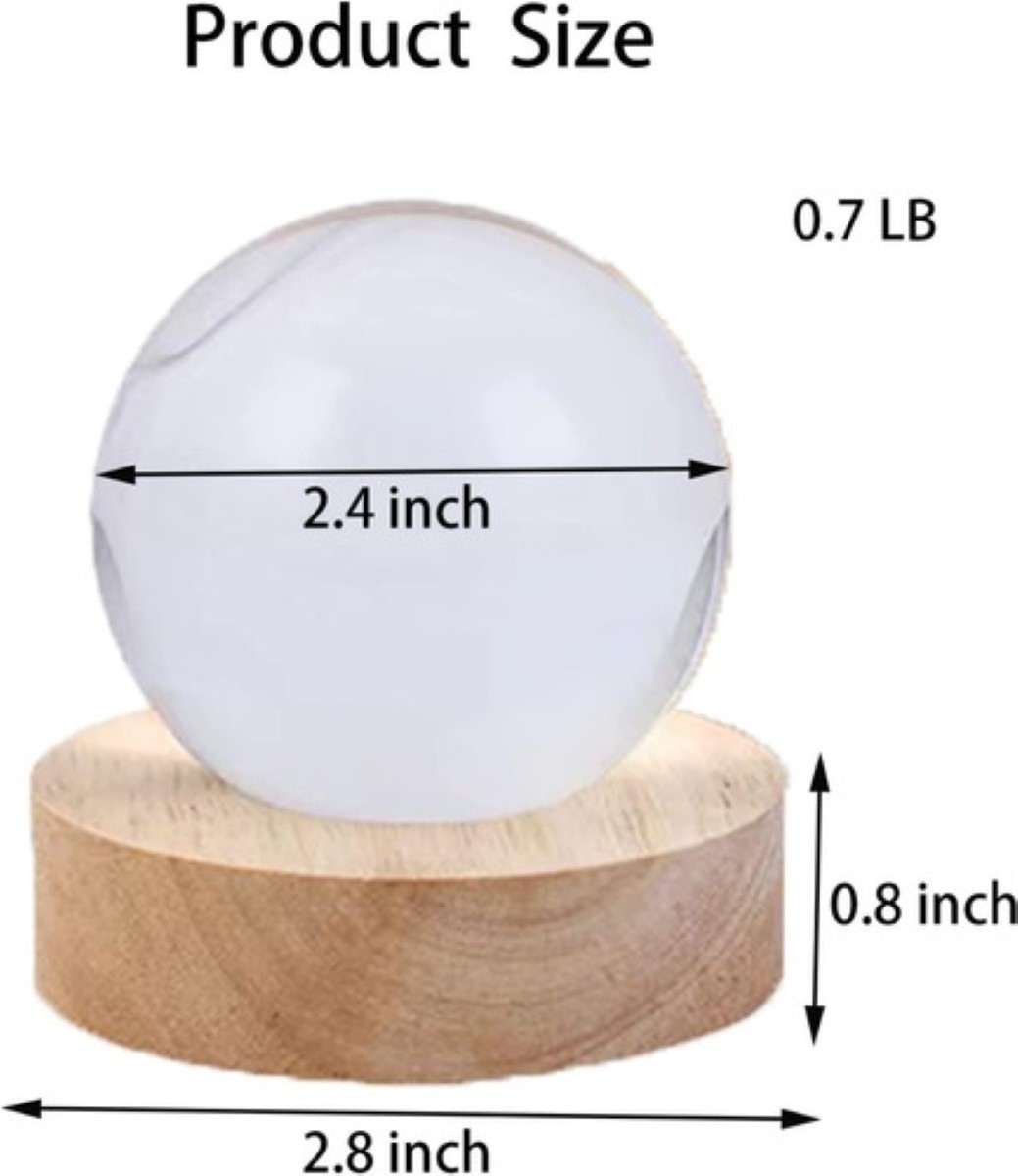 Lampara De Noche Led 3d Galaxia Bola Cristal Luz Nocturna saturno 