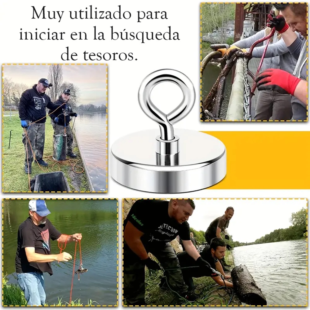Kit de iman con Cuerda para pesca.