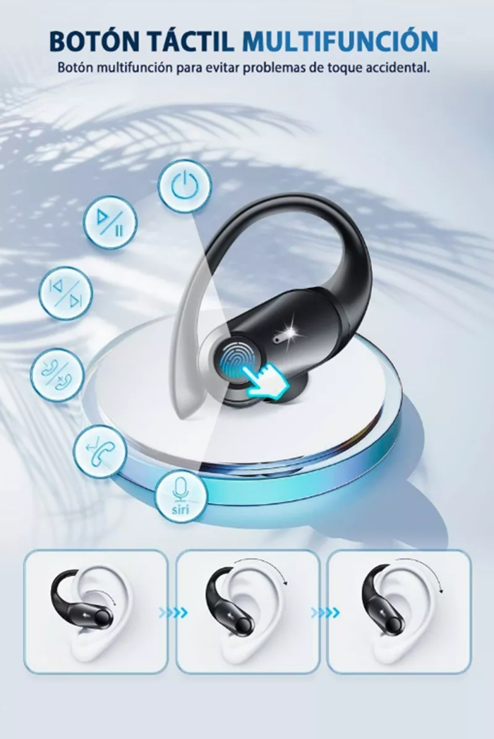 Audífonos X10 Pro-Bluetooth Deportivos In Ear Negros