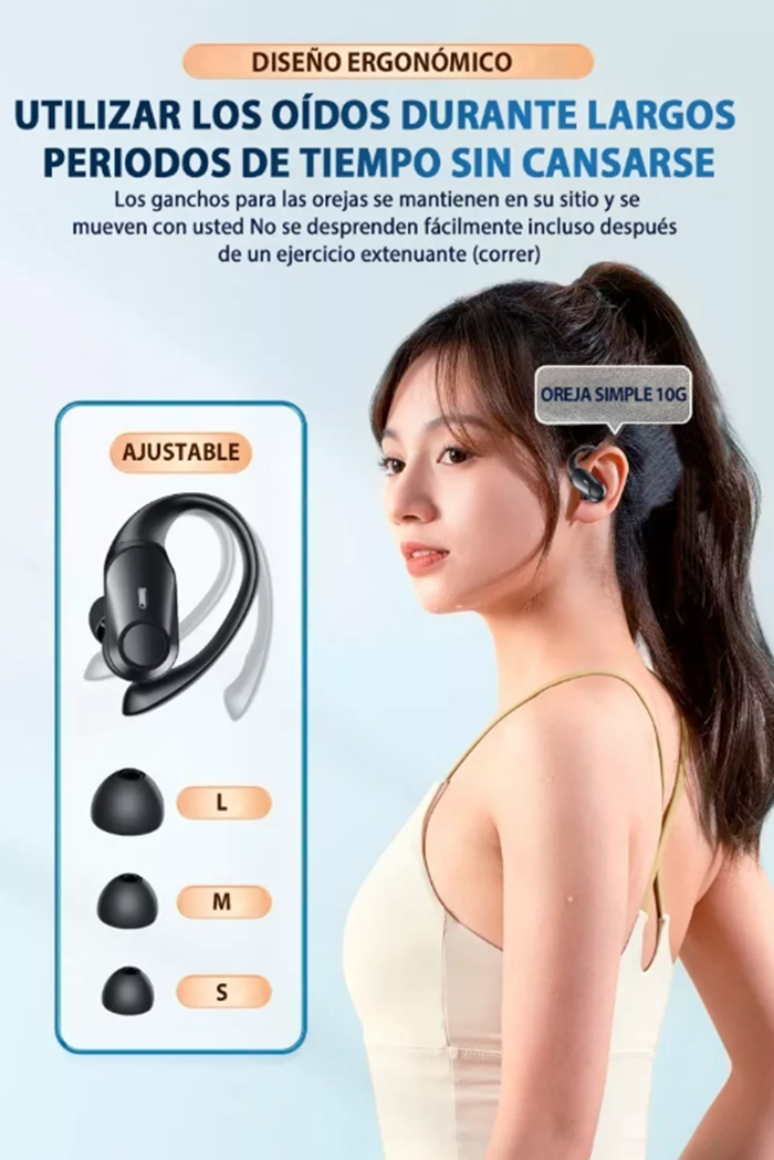 Audífonos X10 Pro-Bluetooth Deportivos In Ear Negros