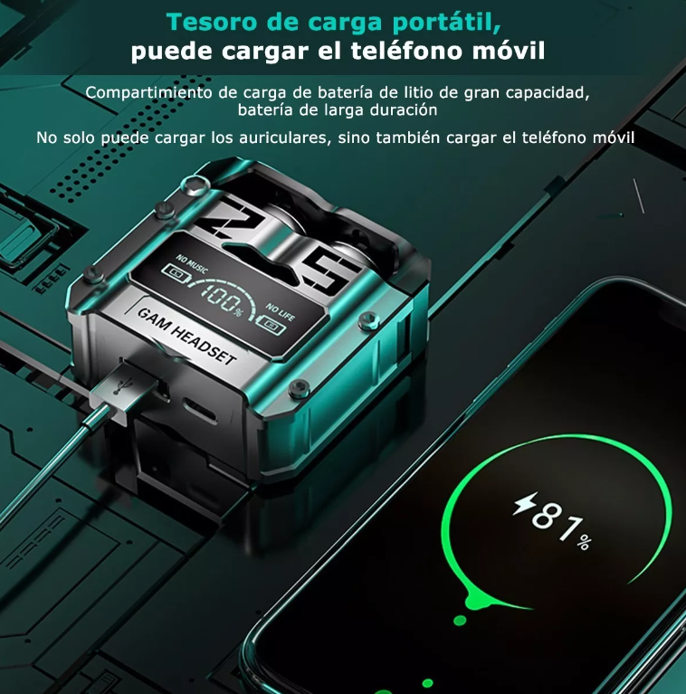 Auriculares Inalámbricos Bluetooth M25 Deportivos Gamer In E