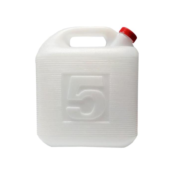 Venta de Garrafónes Mayoreo MXNIW-002-4 5 Pzas 5L Diámetro 3,5cm Polietileno Tapa de Rosca Blanco, PlastNew